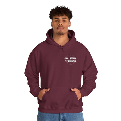 Can I Afford to Breath? Hoodie – Graphic Statement Pullover