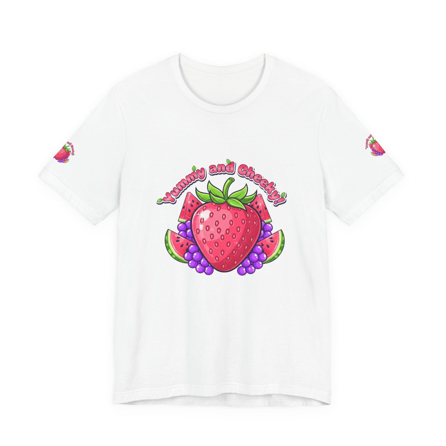 Fruit Lover T‑Shirt — "Strawberry and Grape" Cute Fruit Graphic Tee