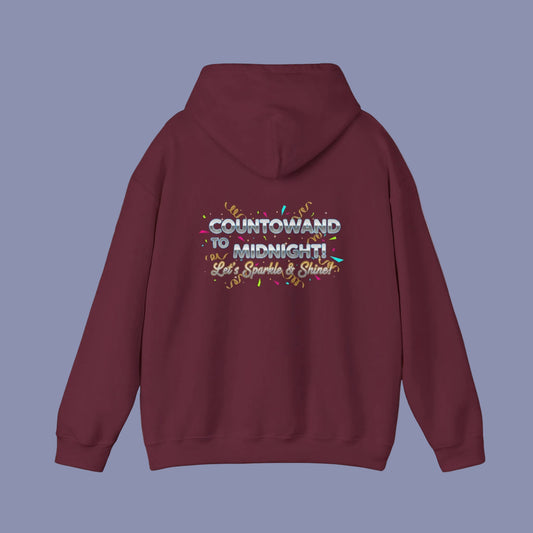 Countdown to Midnight Unisex Hoodie | New Year’s Party Prep, NYE 2026 champagne