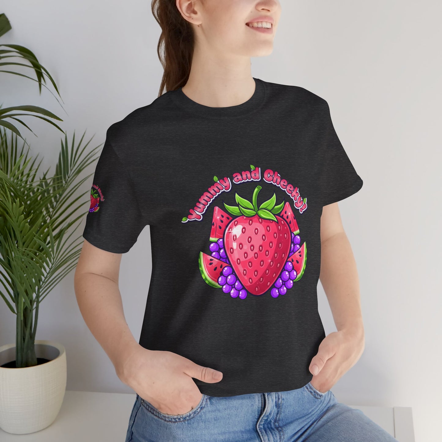 Fruit Lover T‑Shirt — "Strawberry and Grape" Cute Fruit Graphic Tee