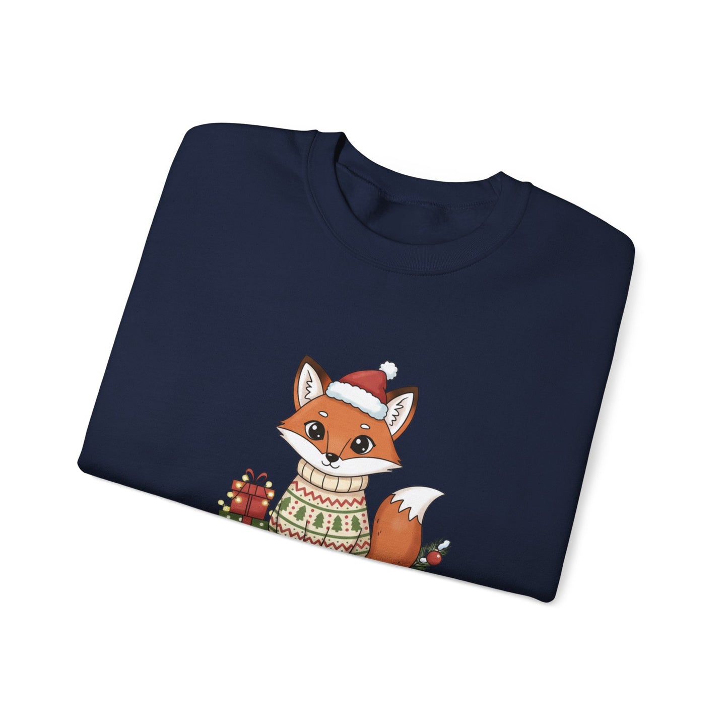 Cute Fox Crewneck Sweatshirt | Y2K Fruit Art, Candycore Gloss