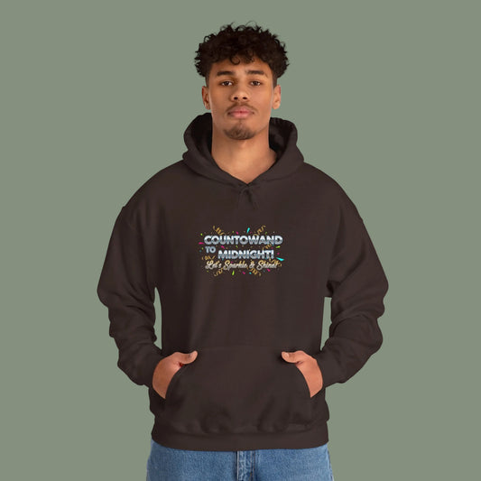 Countdown to Midnight Unisex Hoodie | New Year’s Party Prep, NYE 2026 champagne