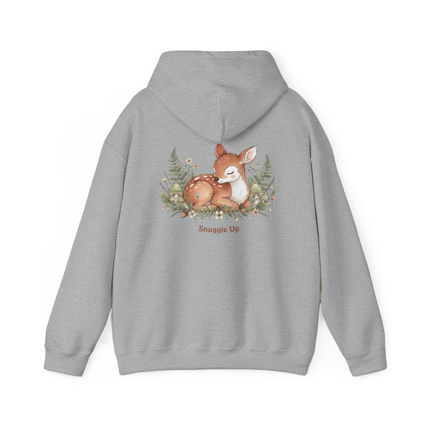 Cozy Fox Illustration Hoodie | cute animal illustration, winter forest art