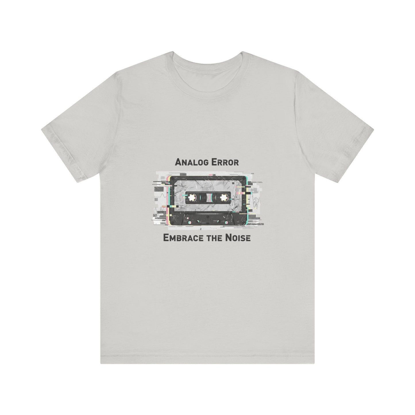 Analog Error Cassette Glitch Art Tee | retro tech nostalgic, scanline static