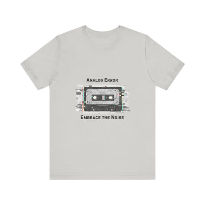 Analog Error Cassette Glitch Art Tee | retro tech nostalgic, scanline static