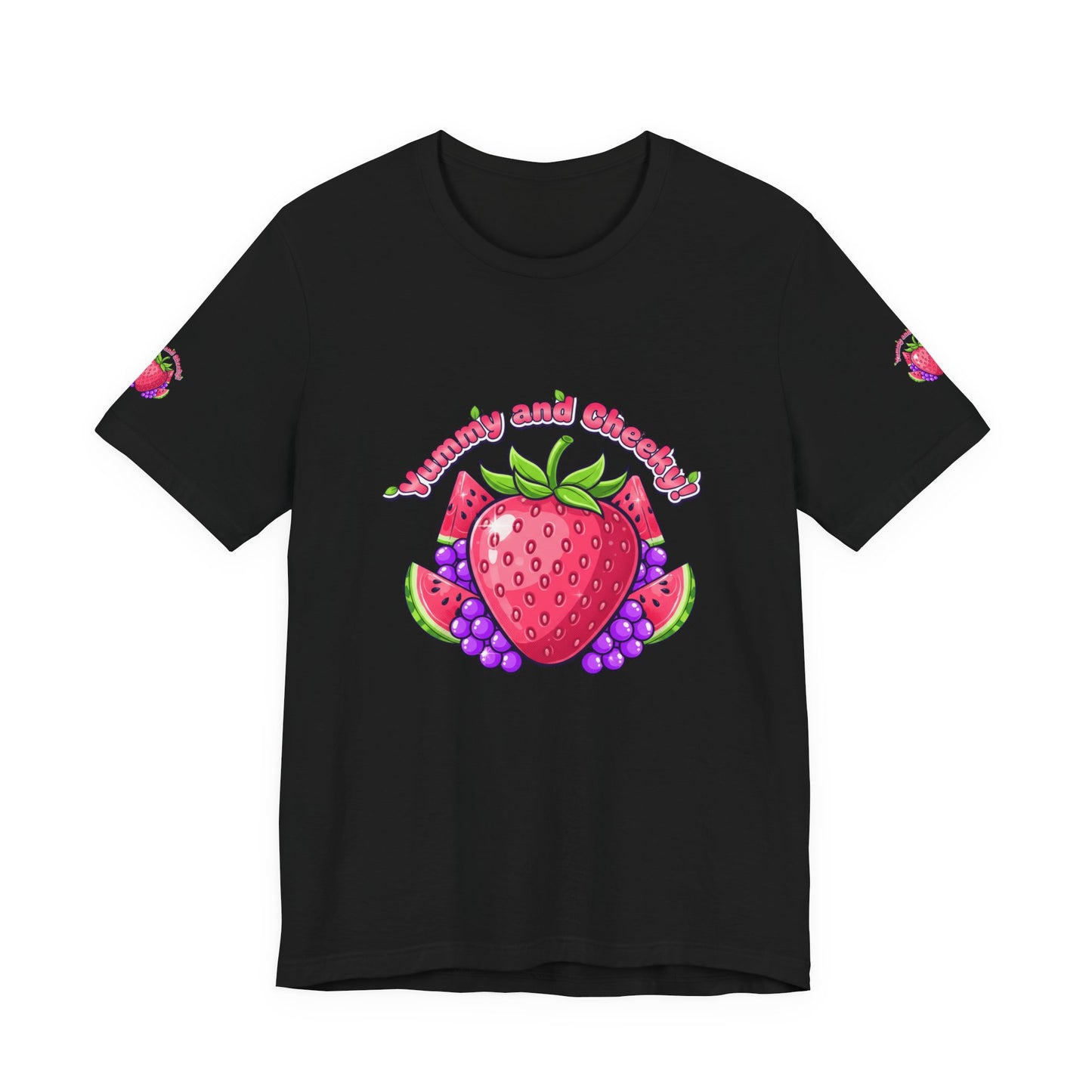 Fruit Lover T‑Shirt — "Strawberry and Grape" Cute Fruit Graphic Tee