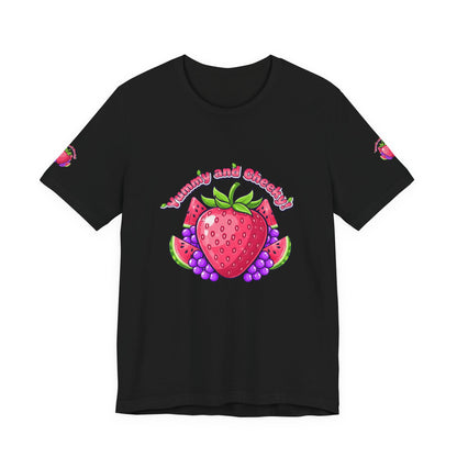 Fruit Lover T‑Shirt — "Strawberry and Grape" Cute Fruit Graphic Tee