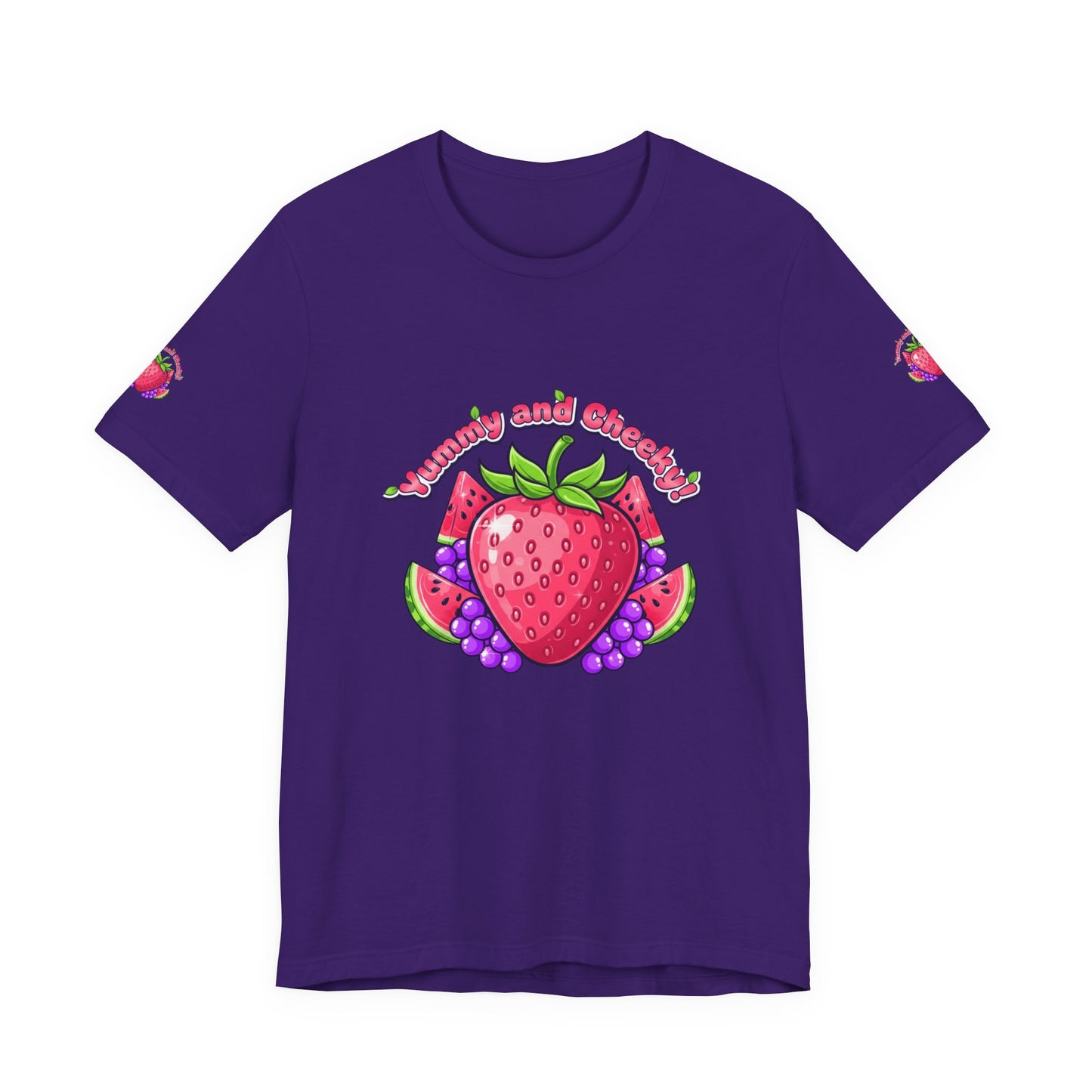Fruit Lover T‑Shirt — "Strawberry and Grape" Cute Fruit Graphic Tee