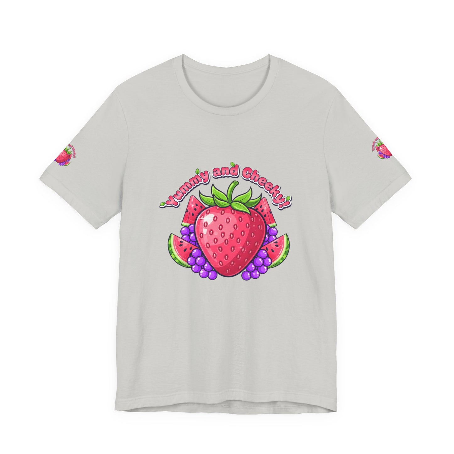 Fruit Lover T‑Shirt — "Strawberry and Grape" Cute Fruit Graphic Tee