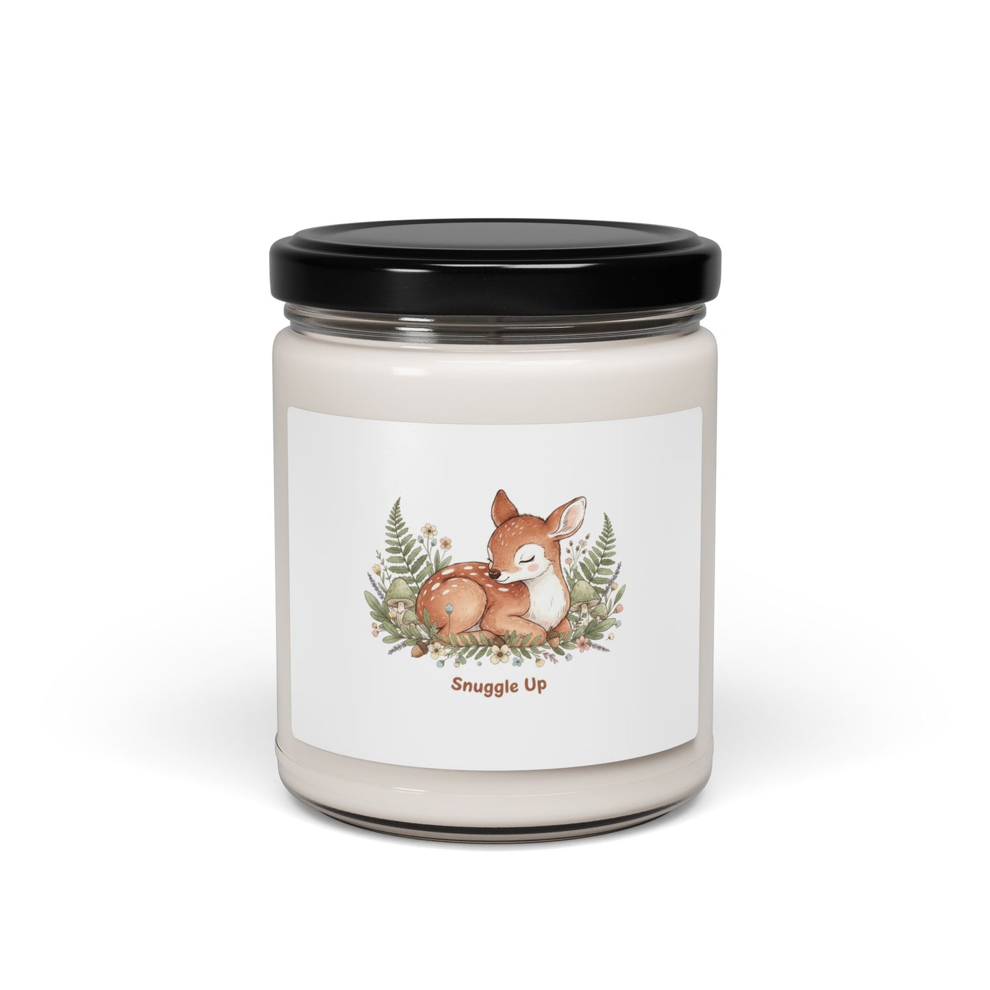 Cozy Winter Fox Illustration Candle, cute animal illustration | cozy critter art