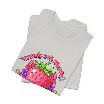 Fruit Lover T‑Shirt — "Strawberry and Grape" Cute Fruit Graphic Tee