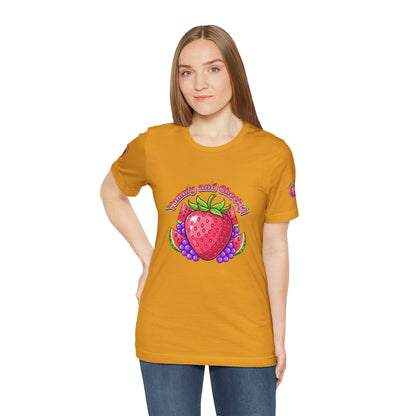 Fruit Lover T‑Shirt — "Strawberry and Grape" Cute Fruit Graphic Tee