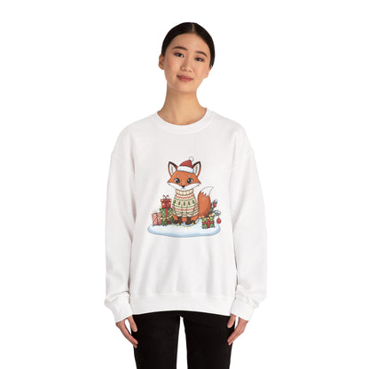 Cute Fox Crewneck Sweatshirt | Y2K Fruit Art, Candycore Gloss