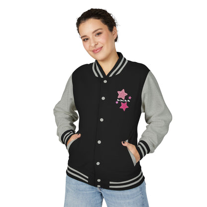 Cute Pink Star Letterman Jacket – New Year New Me