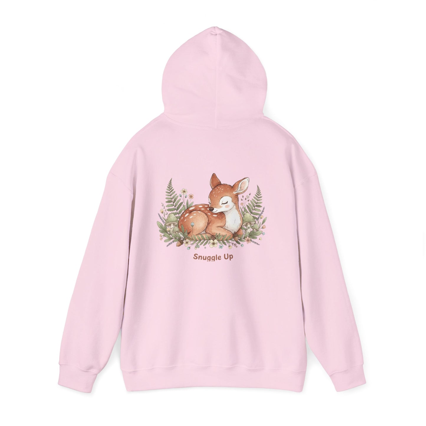 Cozy Fox Illustration Hoodie | cute animal illustration, winter forest art