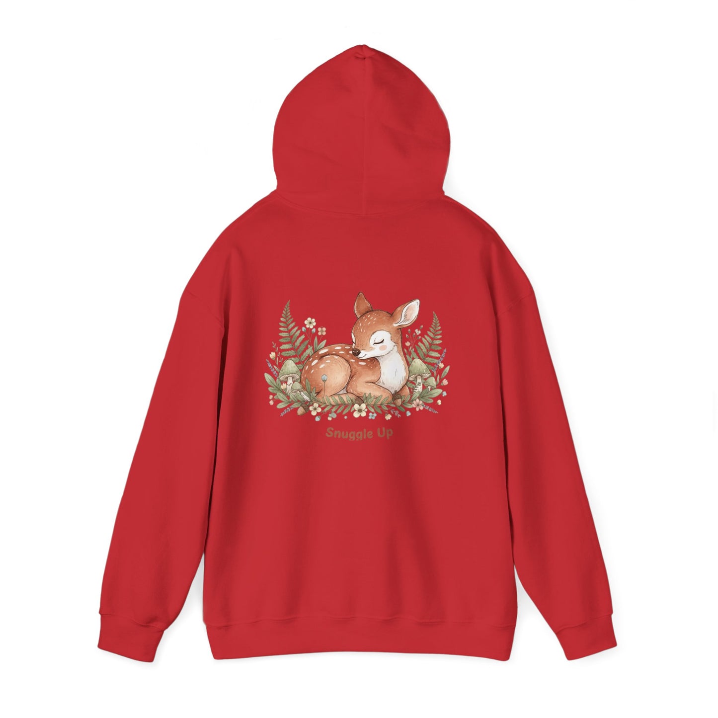 Cozy Fox Illustration Hoodie | cute animal illustration, winter forest art