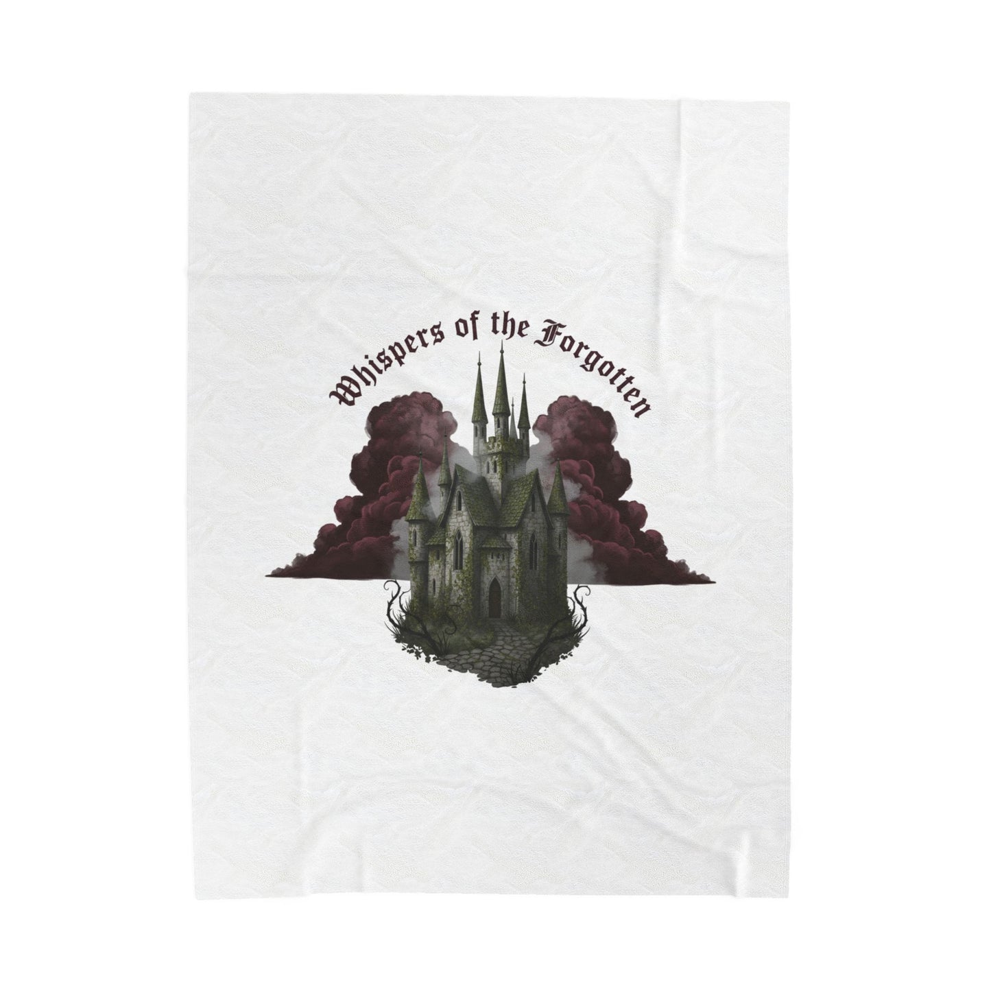 Whispers of the Forgotten Castle Plush Blanket | Castlecore, Dark Academia