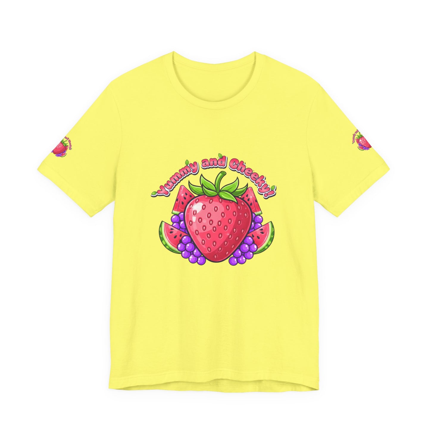 Fruit Lover T‑Shirt — "Strawberry and Grape" Cute Fruit Graphic Tee