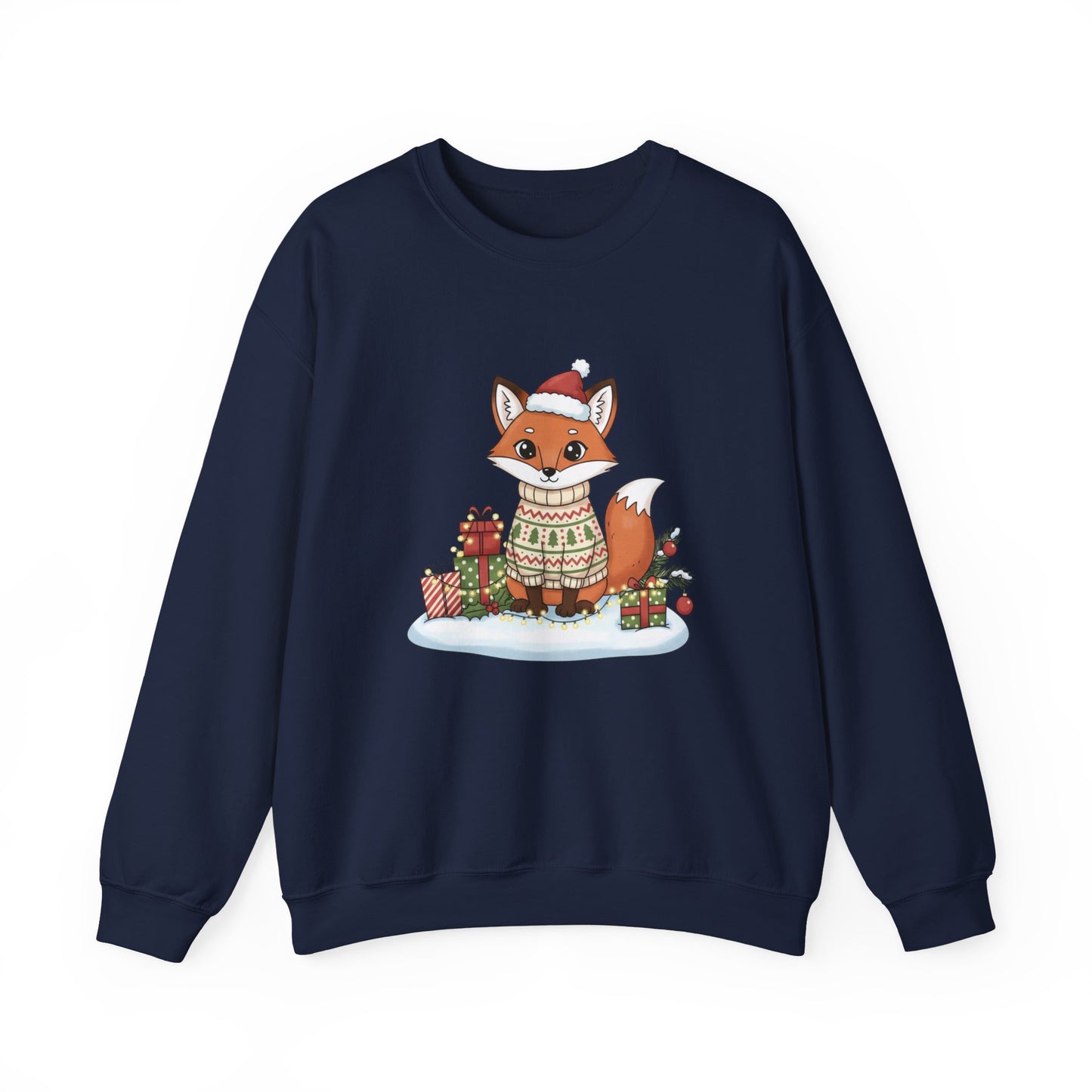 Cute Fox Crewneck Sweatshirt | Y2K Fruit Art, Candycore Gloss