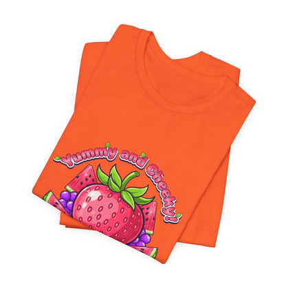 Fruit Lover T‑Shirt — "Strawberry and Grape" Cute Fruit Graphic Tee