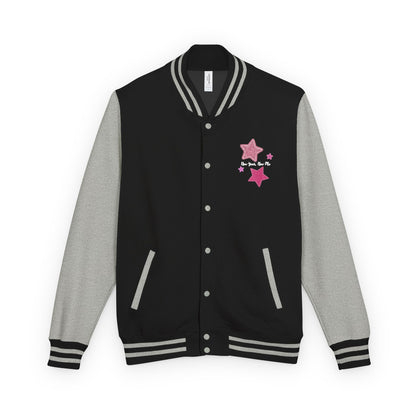 Cute Pink Star Letterman Jacket – New Year New Me