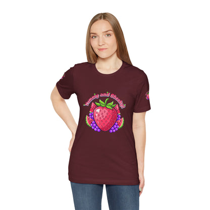 Fruit Lover T‑Shirt — "Strawberry and Grape" Cute Fruit Graphic Tee