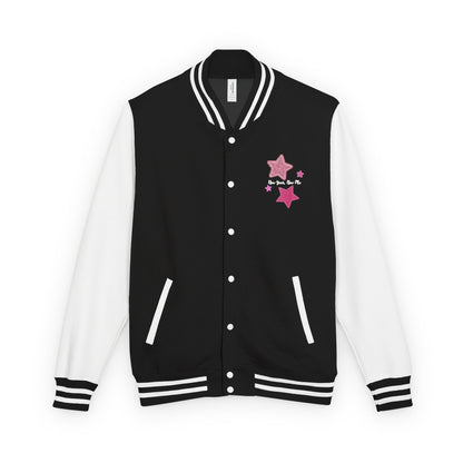Cute Pink Star Letterman Jacket – New Year New Me