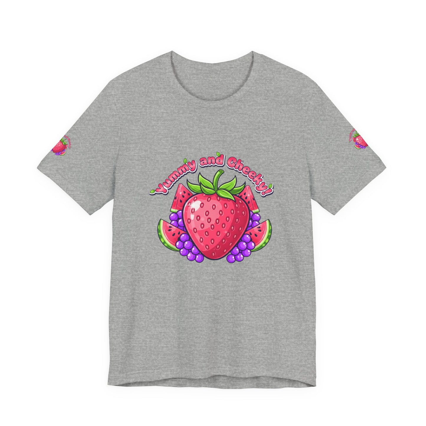 Fruit Lover T‑Shirt — "Strawberry and Grape" Cute Fruit Graphic Tee