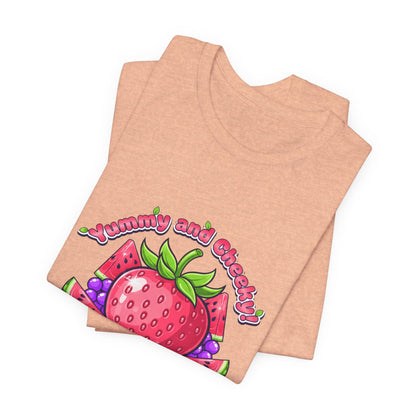 Fruit Lover T‑Shirt — "Strawberry and Grape" Cute Fruit Graphic Tee