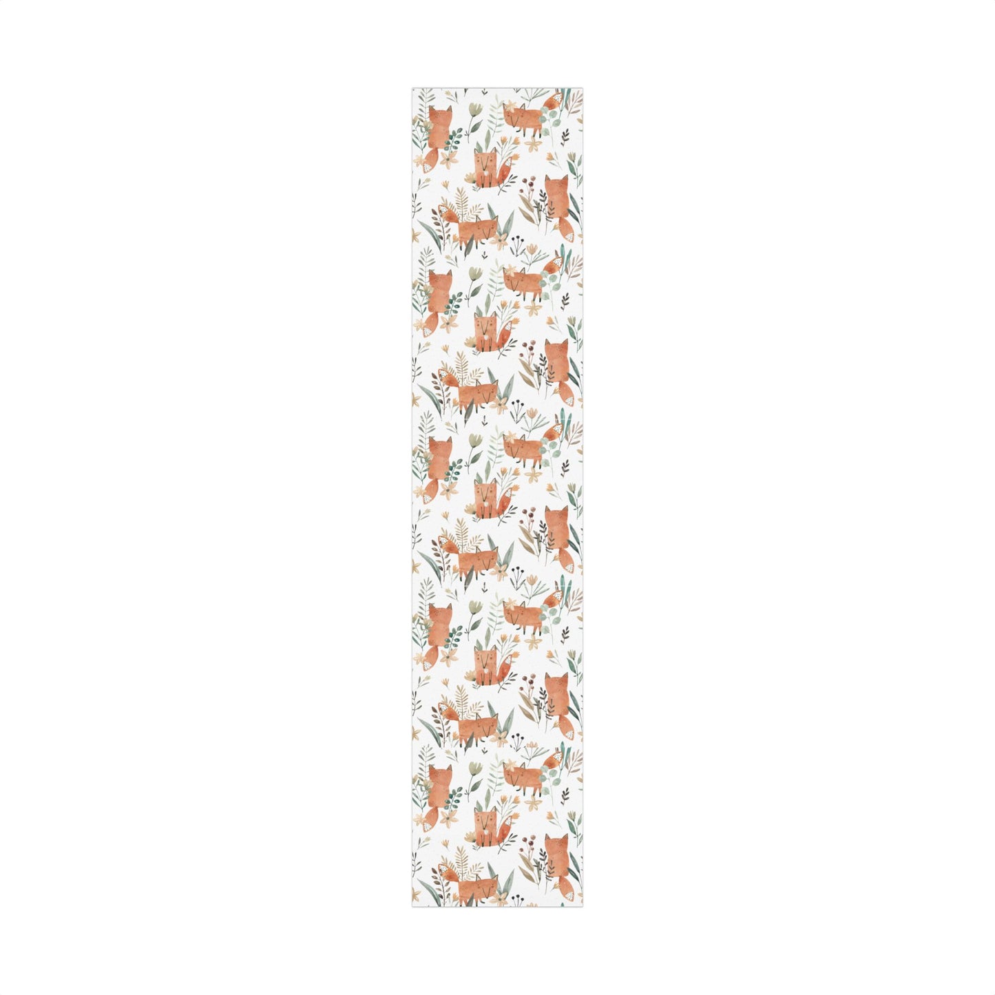 Botanical Fox Gift Wrap Paper – Woodland Animal Wrapping Sheets for Baby Showers, Birthdays & Eco-Friendly Presents