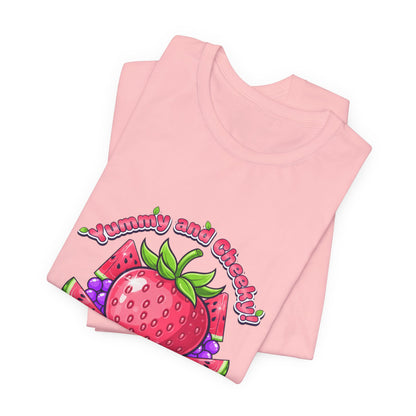 Fruit Lover T‑Shirt — "Strawberry and Grape" Cute Fruit Graphic Tee