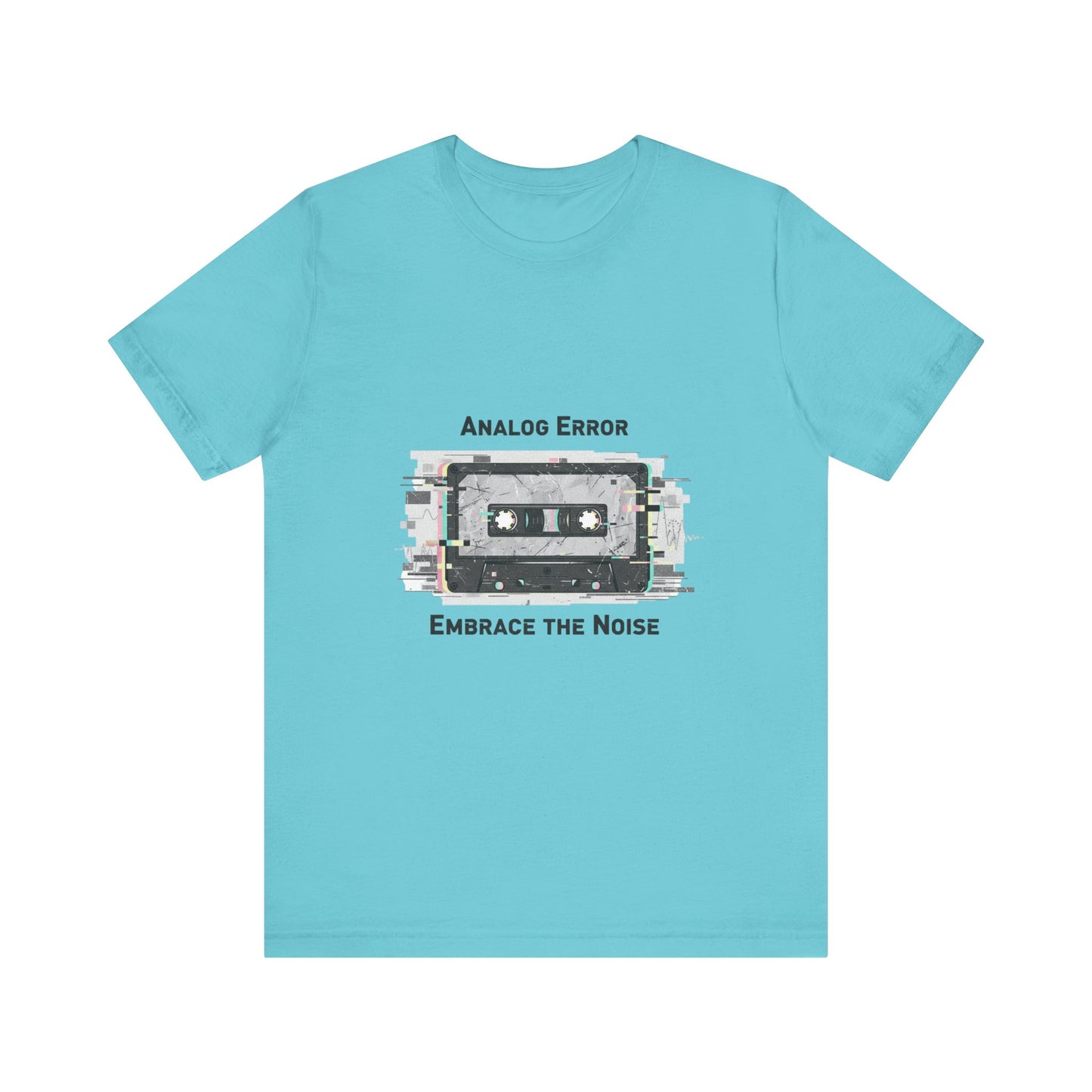 Analog Error Cassette Glitch Art Tee | retro tech nostalgic, scanline static