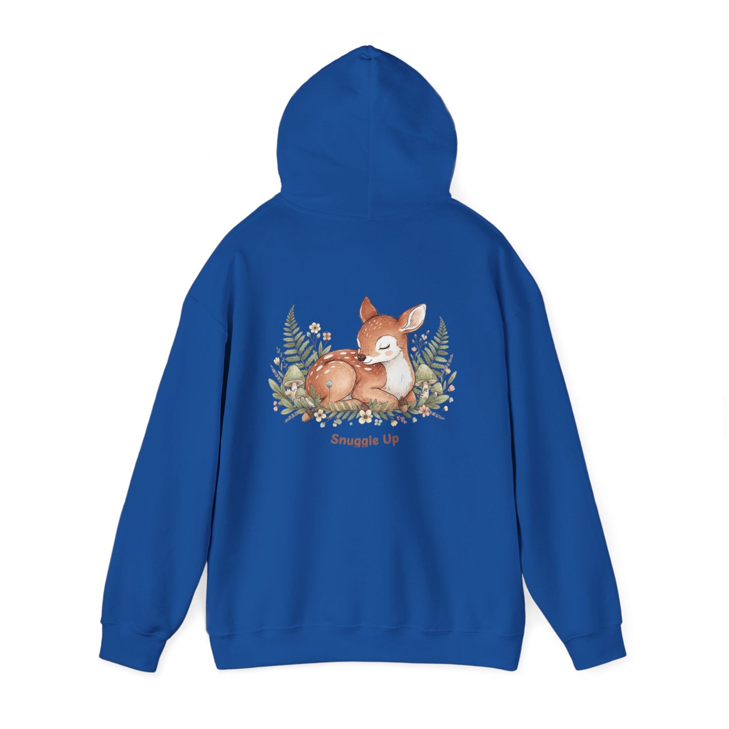 Cozy Fox Illustration Hoodie | cute animal illustration, winter forest art