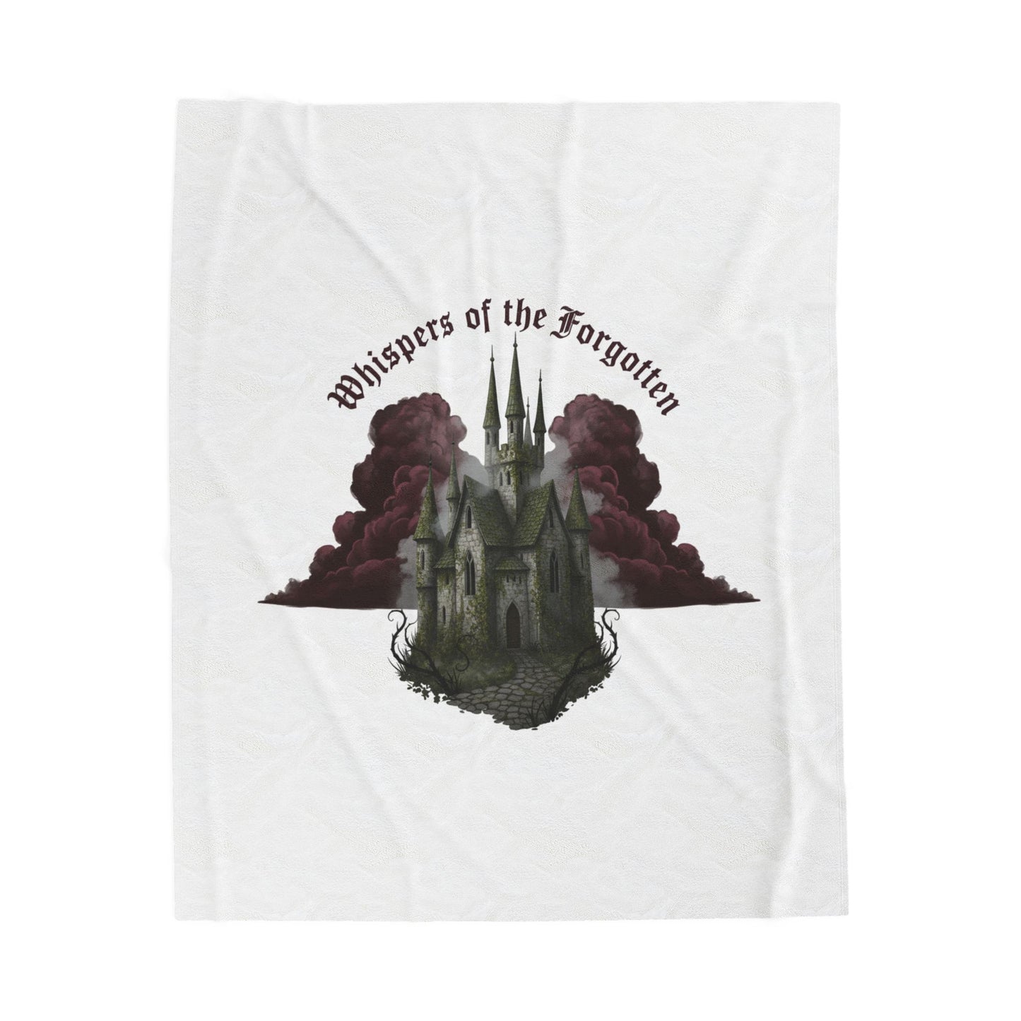 Whispers of the Forgotten Castle Plush Blanket | Castlecore, Dark Academia