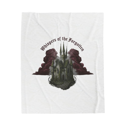 Whispers of the Forgotten Castle Plush Blanket | Castlecore, Dark Academia