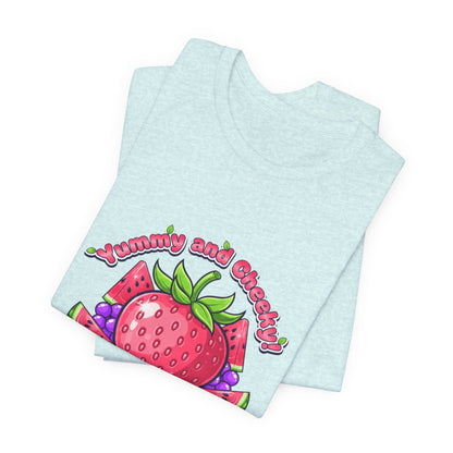 Fruit Lover T‑Shirt — "Strawberry and Grape" Cute Fruit Graphic Tee