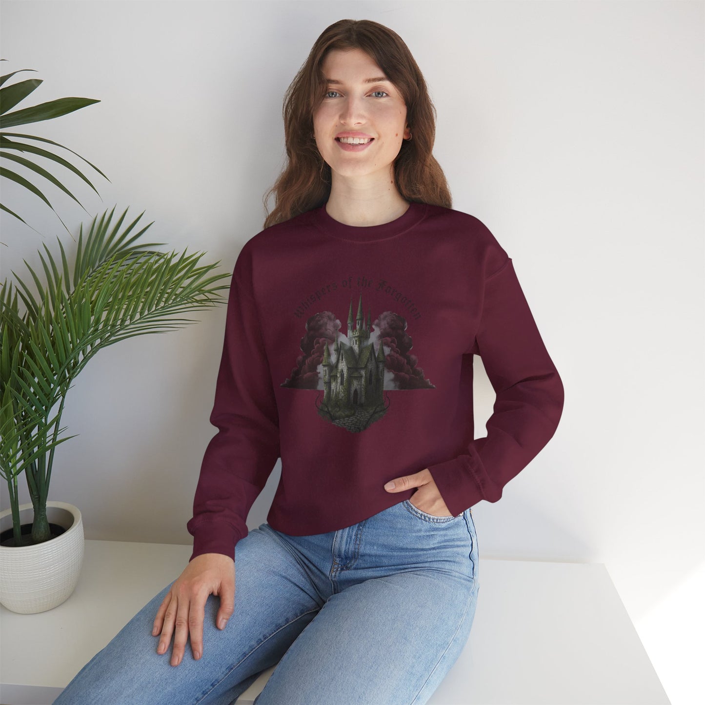 Whispers of the Forgotten Crewneck Sweatshirt | Castlecore, Dark Academia
