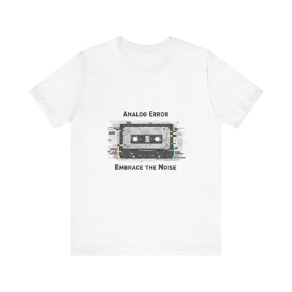 Analog Error Cassette Glitch Art Tee | retro tech nostalgic, scanline static