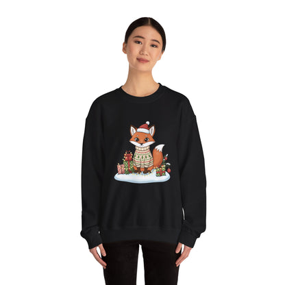 Cute Fox Crewneck Sweatshirt | Y2K Fruit Art, Candycore Gloss