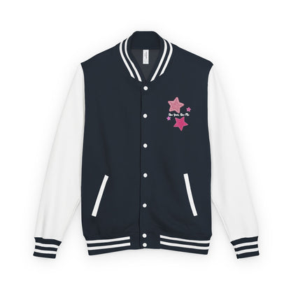 Cute Pink Star Letterman Jacket – New Year New Me