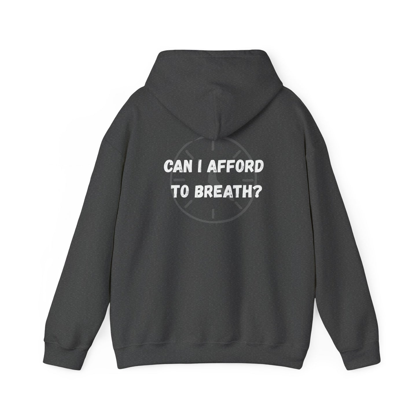 Can I Afford to Breath? Hoodie – Graphic Statement Pullover