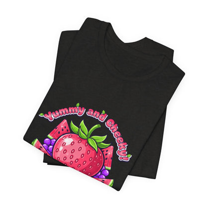 Fruit Lover T‑Shirt — "Strawberry and Grape" Cute Fruit Graphic Tee