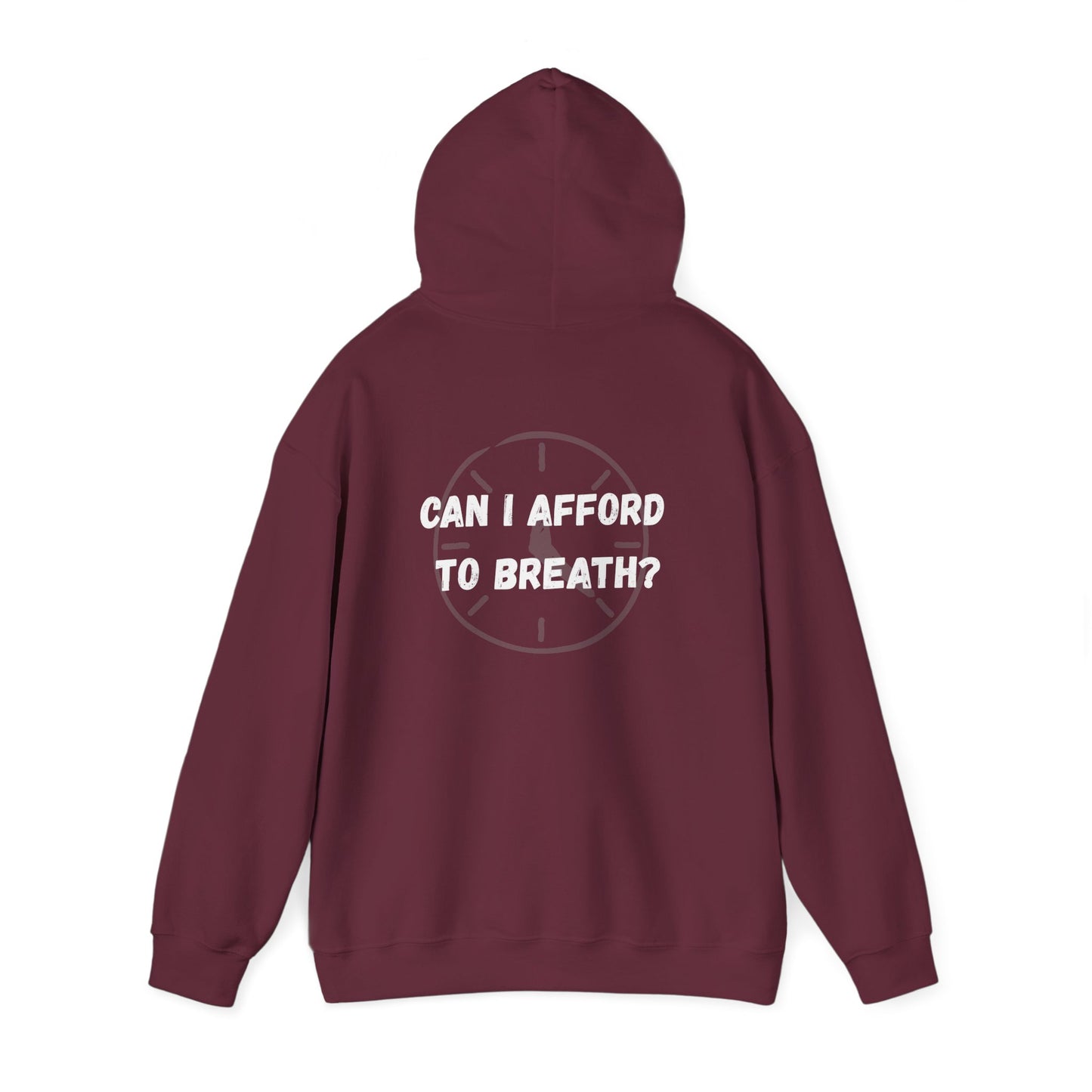 Can I Afford to Breath? Hoodie – Graphic Statement Pullover
