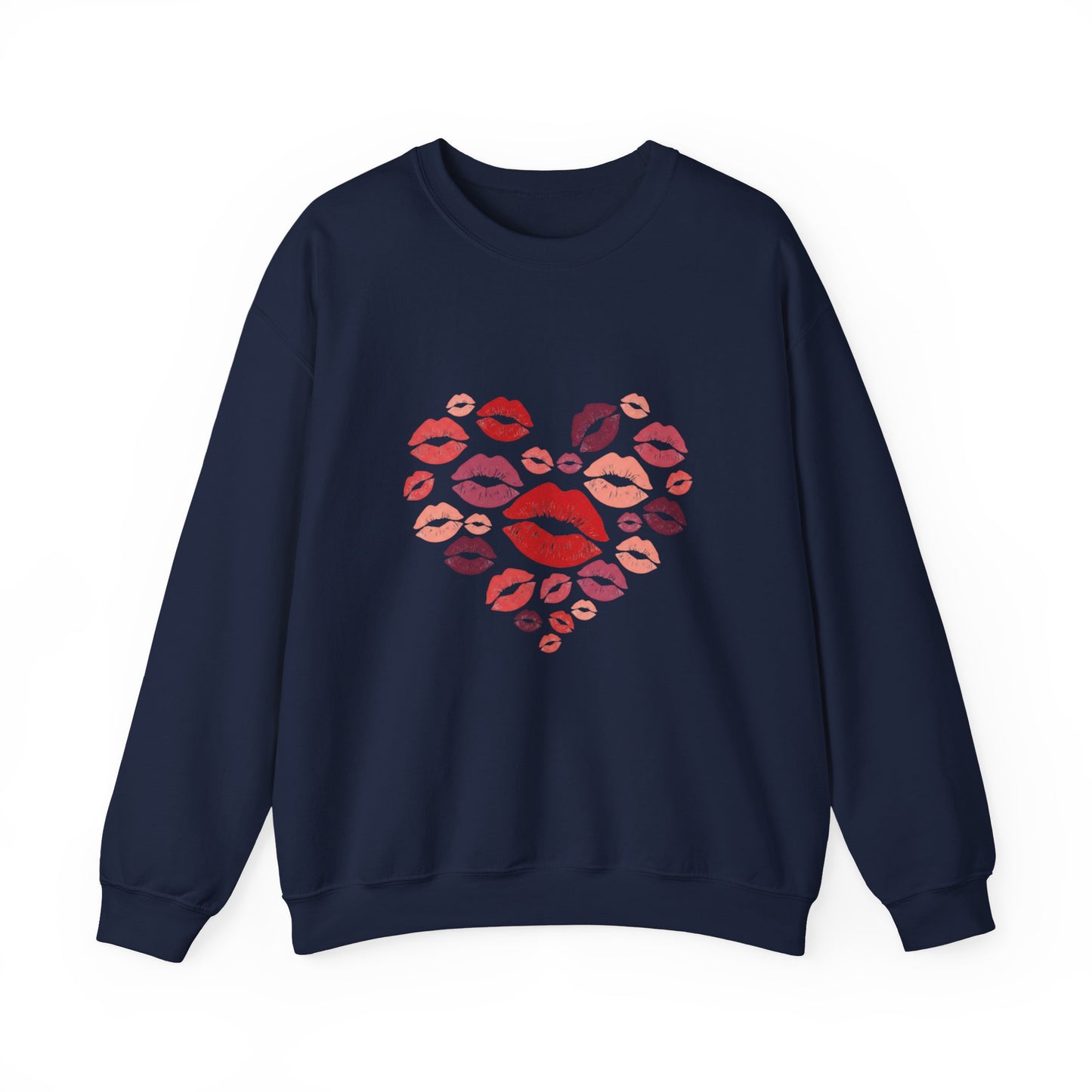 Kisses Crewneck Sweatshirt — Cozy Valentine's Day Pullover