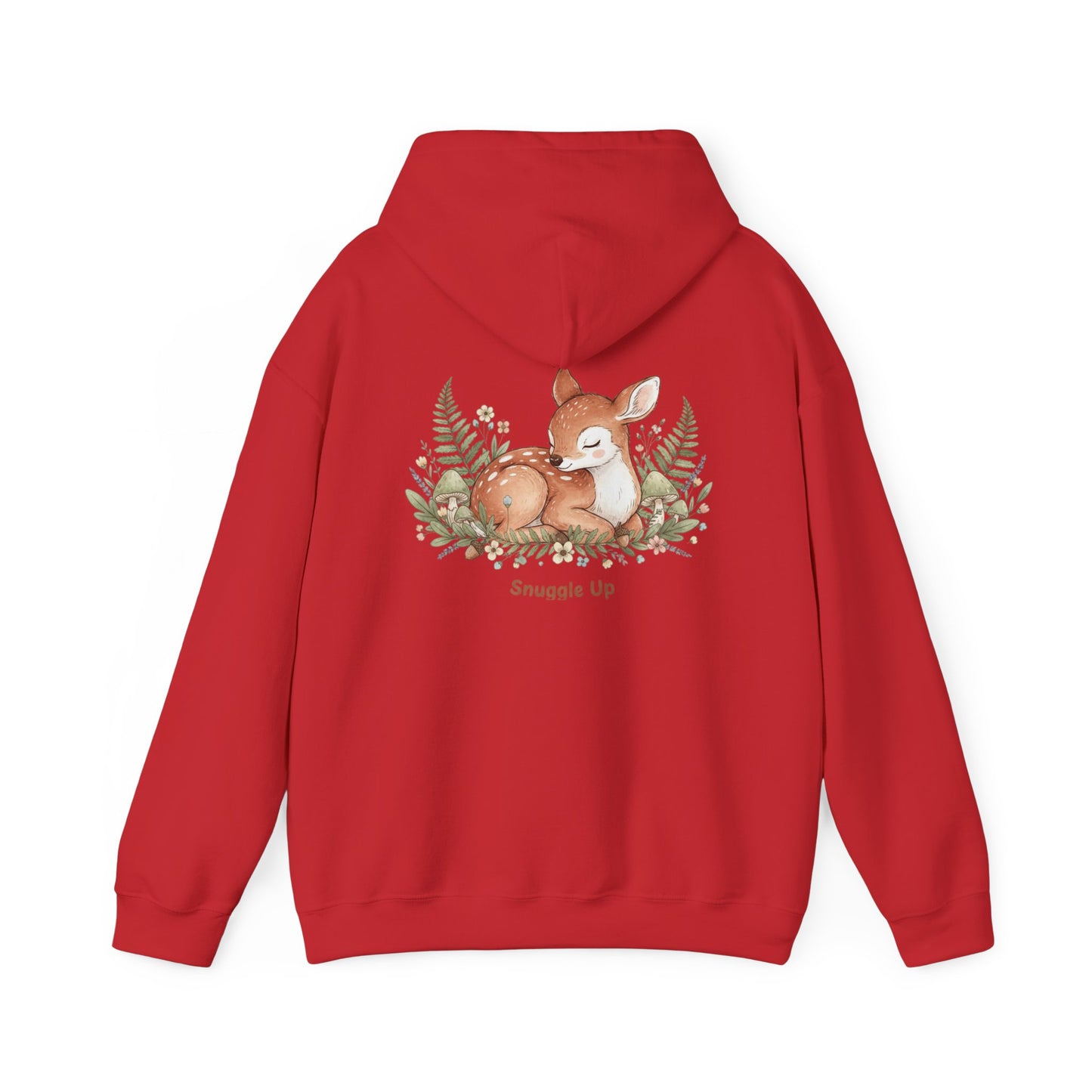 Cozy Fox Illustration Hoodie | cute animal illustration, winter forest art