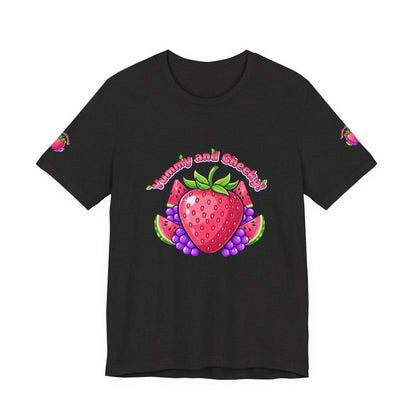 Fruit Lover T‑Shirt — "Strawberry and Grape" Cute Fruit Graphic Tee