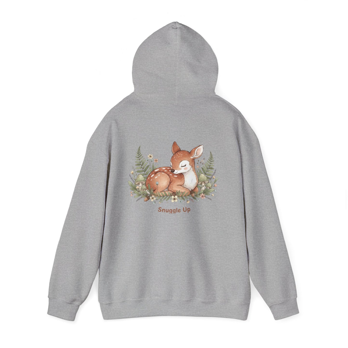 Cozy Fox Illustration Hoodie | cute animal illustration, winter forest art