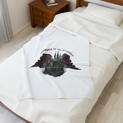 Whispers of the Forgotten Castle Plush Blanket | Castlecore, Dark Academia